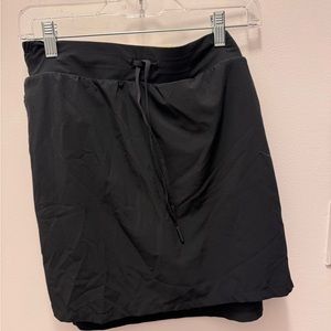 Black skirt with built in shorts large